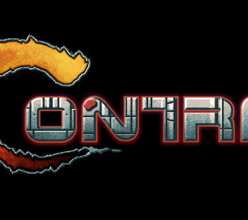 Новая contra. Contra spread Gun logo.